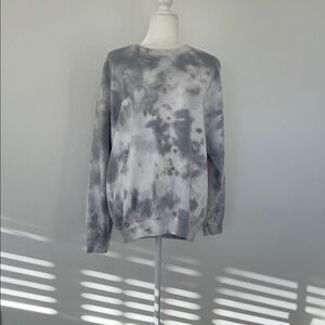Gray Tie-Dye Sweatshirt